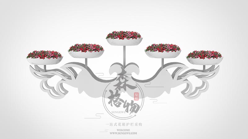 西藏羽翼五盆立体花架