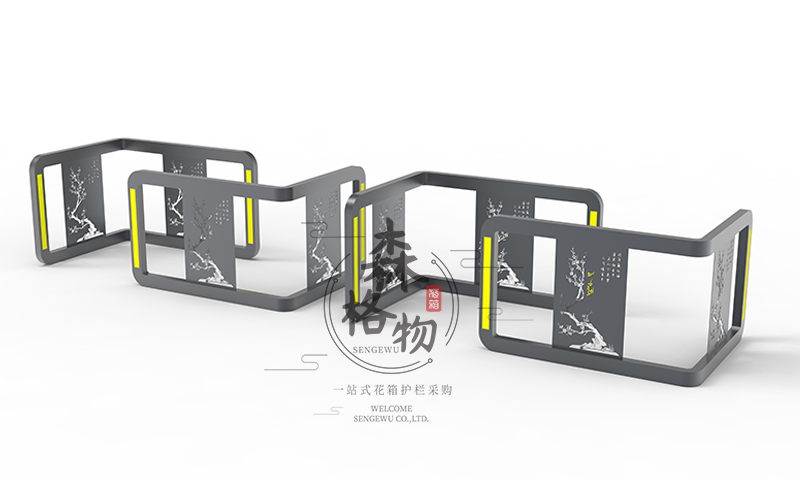 杭州艺术雕图景观人车分流护栏车挡